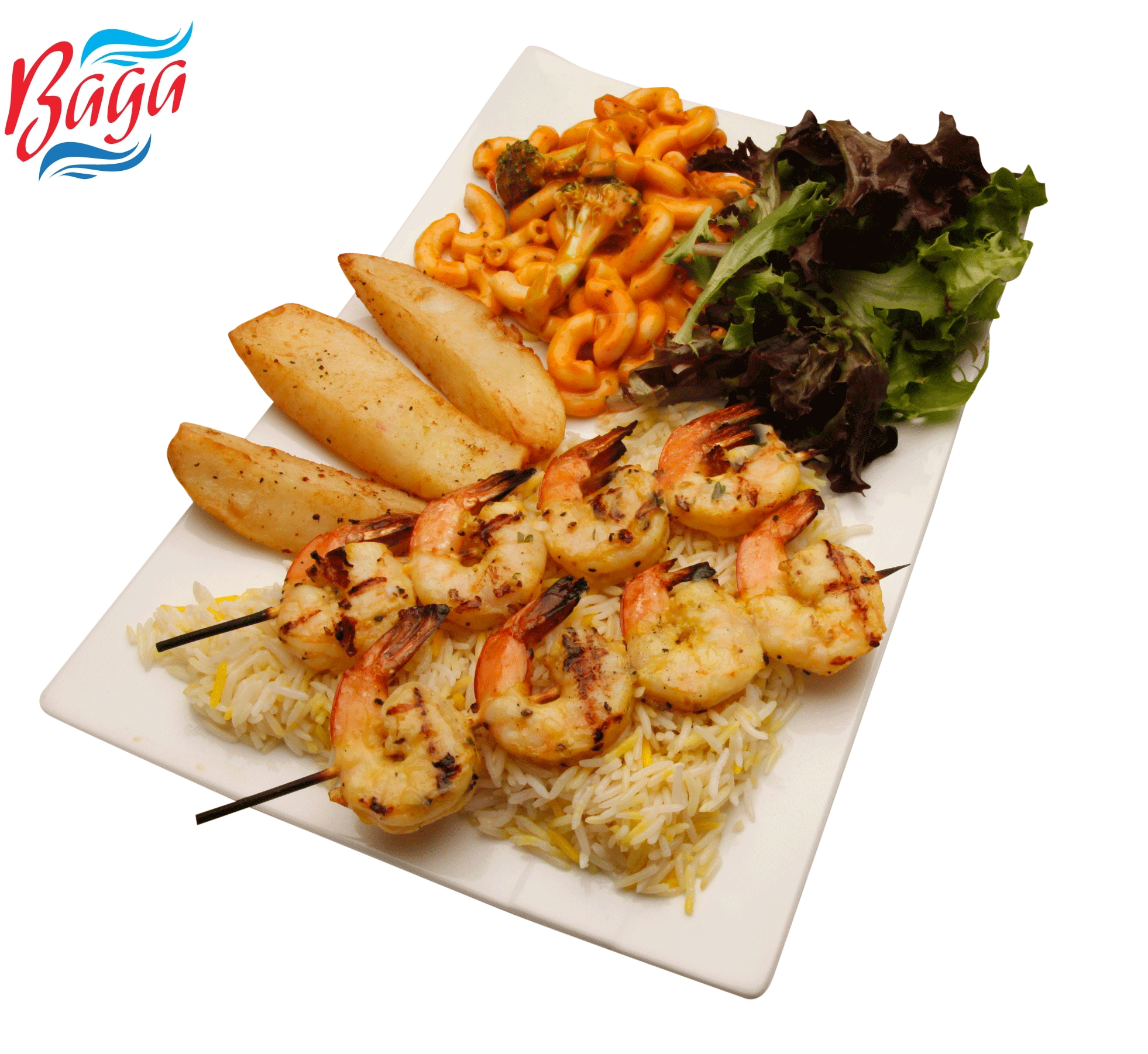 2 Brochette crevettes / 2 Shrimp Skewer