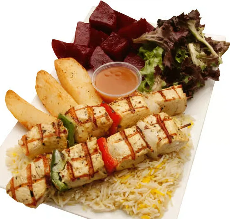 2 Brochettes de poulet / 2 Chicken Skewers